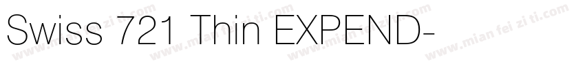 Swiss 721 Thin EXPEND字体转换